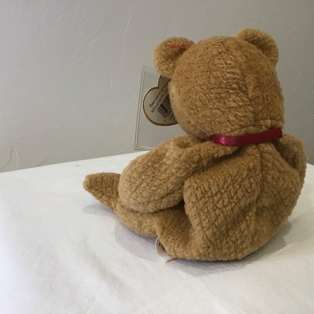 Curly Beanie Baby – 1996 Original – NWT –  Collectible in Display Case - Picture 2 of 7